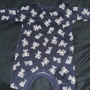 Navy burberry overall